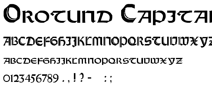 Orotund Capitals Heavy font